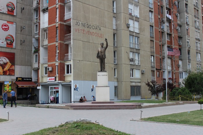 Bill Clinton Statue.. In all places-- Prishtina, Kosovo. 2014
